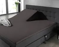 Dreamhouse Splittopper Katoen Hoeslaken Antraciet 160 x 210 cm