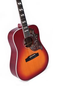 Sigma Guitars DM12-SG5 Vintage Cherry Sunburst Gloss 12-snarige elektrisch-akoestische westerngitaar met softcase