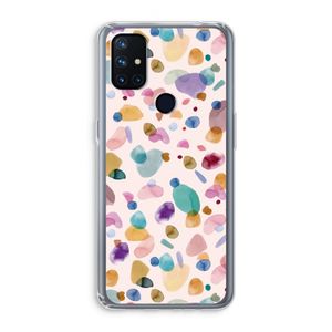 Terrazzo Memphis Pink: OnePlus Nord N10 5G Transparant Hoesje