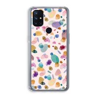 Terrazzo Memphis Pink: OnePlus Nord N10 5G Transparant Hoesje