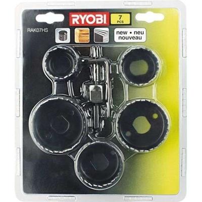 RYOBI Blister 7 stuks zagen klokken voor hout en boor centreren