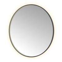 Hotbath &More Mirrors Round LED Badkamerspiegel - Rond - 120 cm - Geborsteld Zwart Pvd