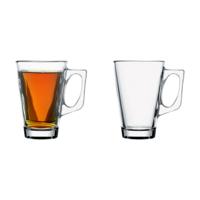 Pasabahce Koffie/thee glazen Ceylon - set 2x stuks - transparant glas - 250 ml