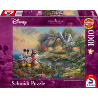 Schmidt puzzel 1000 stukjes Disney Mickey & Minnie - thumbnail