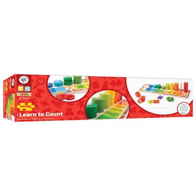 Bigjigs houten leerspel tellen, 55dlg.