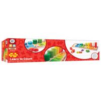 Bigjigs houten leerspel tellen, 55dlg.
