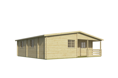 Blokhut - Tuinhuis Fuerteventura | 70 mm | bruin geïmpregneerd