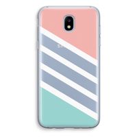 Strepen pastel: Samsung Galaxy J5 (2017) Transparant Hoesje