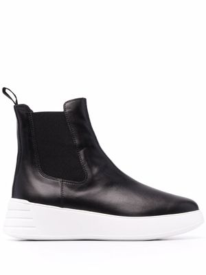 Hogan bottines chelsea Rebel en cuir - Noir
