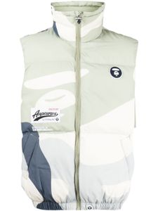 AAPE BY *A BATHING APE® gilet matelassé à patch logo - Multicolore