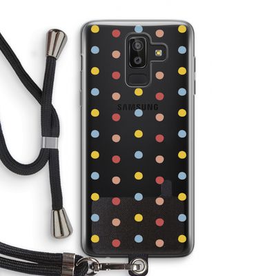 Bollen: Samsung Galaxy J8 (2018) Transparant Hoesje met koord