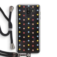 Bollen: Samsung Galaxy J8 (2018) Transparant Hoesje met koord