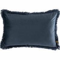 PTMD kussen nous velvet blauw 60 x 40 cm | 4 stuks