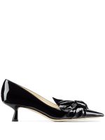 Jimmy Choo escarpins Elinor 45 mm à détail de nœud - Noir