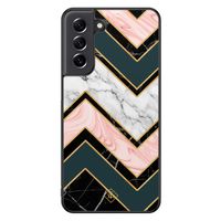 Samsung Galaxy S21 FE hoesje - Marmer triangles