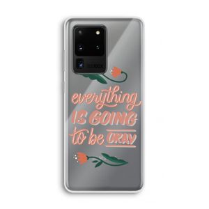 Optimistic flower girl: Samsung Galaxy S20 Ultra Transparant Hoesje