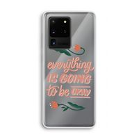 Optimistic flower girl: Samsung Galaxy S20 Ultra Transparant Hoesje
