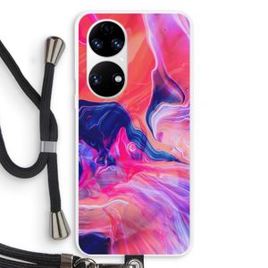 Earth And Ocean: Huawei P50 Transparant Hoesje met koord