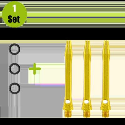 Lena Lena Aluminium Dartshafts + Rubber - Goud