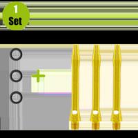 Lena Lena Aluminium Dartshafts + Rubber - Goud