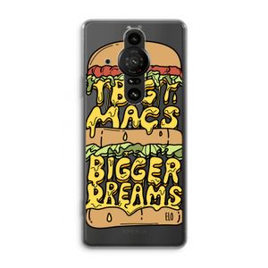 Big Macs Bigger Dreams: Sony Xperia Pro-I Transparant Hoesje