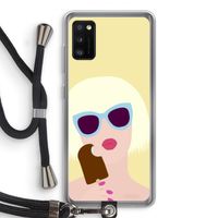 Ice cream: Samsung Galaxy A41 Transparant Hoesje met koord
