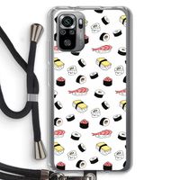 Sushi time: Xiaomi Redmi Note 10S Transparant Hoesje met koord