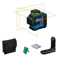 Bosch Professional GLL 80-33 G Kruislijnlaser groen 3x360° 4x1.5V - 0601065500