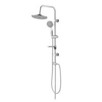 Regendouche set Aloni Tondo | Opbouw | 20 cm | Excl.Kraan | Incl.Handdoucheset | Chroom