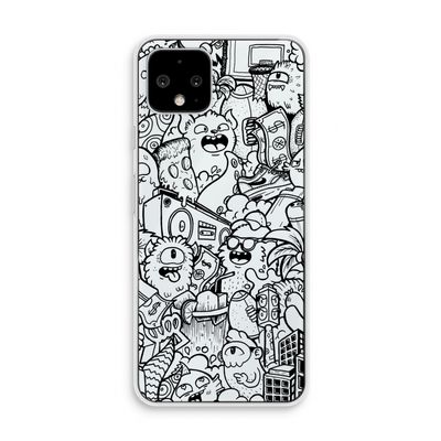 Vexx Black City : Pixel 4 Transparant Hoesje