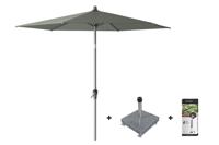 Platinum Riva stokparasol 2,5 m. rond - Olive met voet en hoes - thumbnail