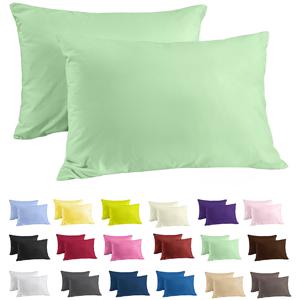 Zavelo Katoen Kussenslopen Basics Pastel Groen (set van 2)-65 x 65 cm