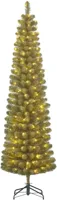 Black Box Trees Charlton Pilar grote verlichte kunstkerstboom groen 260cm - 230 lampjes