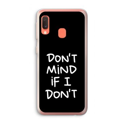 Don't Mind: Samsung Galaxy A20e Transparant Hoesje