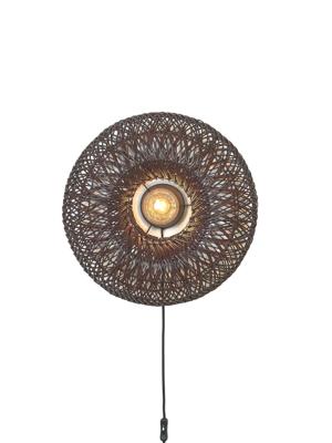 GOOD&MOJO Wandlamp 'Arizona' Bamboe, 50cm, kleur Burgundy