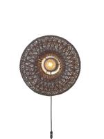 GOOD&MOJO Wandlamp 'Arizona' Bamboe, 50cm, kleur Burgundy