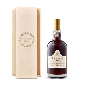 Port in gegraveerde kist - Graham&apos;s Tawny 20 Years