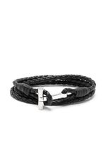 TOM FORD bracelet Medusa en cuir tressé - Noir - thumbnail