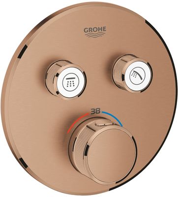 Grohe Grohtherm Smartcontrol Afbouwdeel Thermostaat Warm Sunset Geborsteld