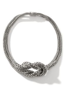 John Hardy collier à pendentif Love Knot Graduated - Argent