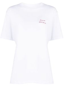 Giada Benincasa t-shirt en coton à broderies - Blanc