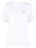 Giada Benincasa t-shirt en coton à broderies - Blanc