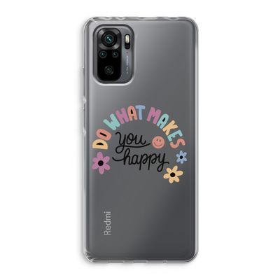 Happy days: Xiaomi Redmi Note 10 Pro Transparant Hoesje