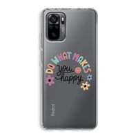 Happy days: Xiaomi Redmi Note 10 Pro Transparant Hoesje