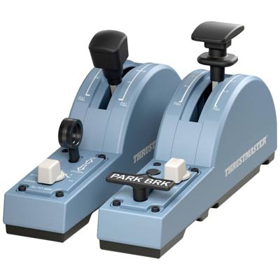 Thrustmaster TCA Quadrant Add-On Airbus Edition Vliegsimulator rem- en landingskleppen PC Blauw