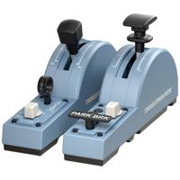 Thrustmaster TCA Quadrant Add-On Airbus Edition Vliegsimulator rem- en landingskleppen PC Blauw