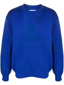 MARANT sweat léger à logo en jacquard - Bleu