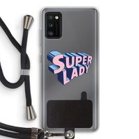 Superlady: Samsung Galaxy A41 Transparant Hoesje met koord