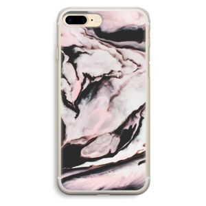 Roze stroom: iPhone 7 Plus Transparant Hoesje