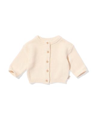 HEMA Newborn vest fijngebreid ecru (ecru)
